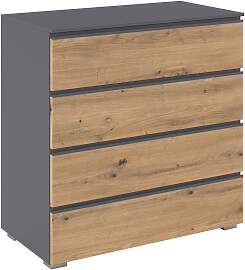 Kommode RAUCH "Joel", graumetallic,