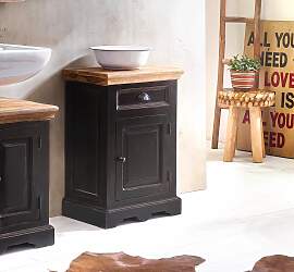 Kommode SIT "Corsica", schwarz (schwarz, 