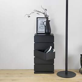Kommode SPINDER DESIGN "Joey", schwarz,