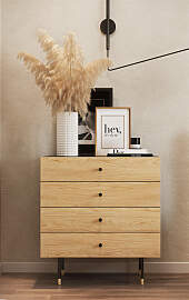 Kommode WOODMAN "Jugend", schwarz