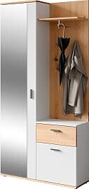 Kompaktgarderobe BYLIVING "Jakob", weiß 