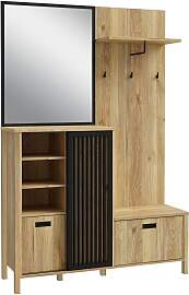 Kompaktgarderobe FORTE "Jytana", schwarz 