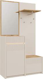 Kompaktgarderobe FORTE "Oak Squere Garderobe, 