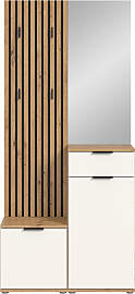 Kompaktgarderobe HBZ "Simple mit Spiegel,