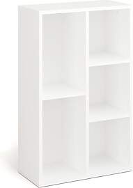 KOMTO Bücherregal Weiß - Bücherschrank Regal
