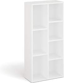 KOMTO Bücherregal Weiß - Bücherschrank Regal