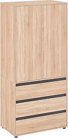KOMTO Kleiderschrank Klein in Sonoma Eiche -