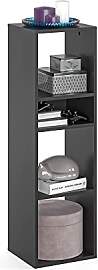 KOMTO Regal Schwarz - Bücherregal Standregal