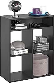 KOMTO Regal Schwarz - Bücherregal Standregal