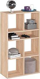 KOMTO Regal Sonoma Eiche - Bücherregal Standregal 