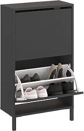 KOMTO Schuhschrank Schmal - Schuhregal Geschlossen 