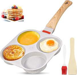 Konesky Spiegeleipfanne, 4-Loch Pancake Pfanne