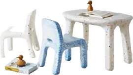 Konfetti-Tisch- und Stuhl-Set, niedliches