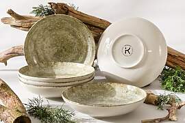konsimo. 6er Set Suppenteller Pastateller -
