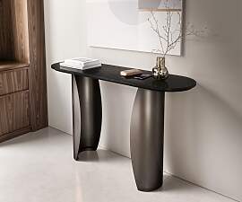 Konsolentisch Solena 135x40 cm Marmor Schwarz