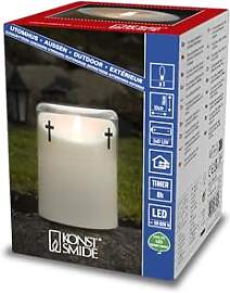 Konstsmide LED Gedenklicht/Grablicht, mit 8h
