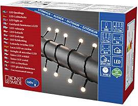 Konstsmide LED Globelichterkette, runde Dioden,