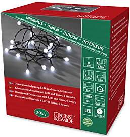 Konstsmide LED Globelichterkette, runde Dioden, 6h 