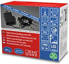 Konstsmide LED Lichterkette, mit an/aus Schalter,