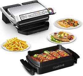 Kontaktgrill TEFAL "GC714D OptiGrill",
