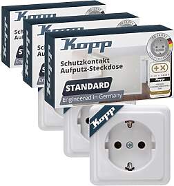 Kopp 101802000 Schutzkontakt-Steckdose 1-fach,