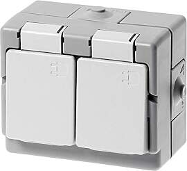 Kopp 130248006 Schutzkontakt-Steckdose 2-fach,