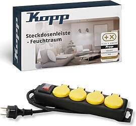 Kopp 4-Fach Feuchtraum-Steckdosenleiste mit