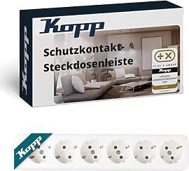Kopp 6-Fach Schutzkontakt-Steckdosenleiste in