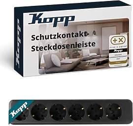 Kopp 6-Fach Schutzkontakt-Steckdosenleiste in