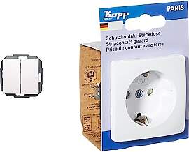 Kopp 650502062 Paris Serienschalter, Arktis-weiß