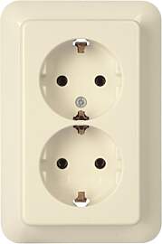 Kopp 945701088 Rivo Schutzkontakt-Steckdose 2-fach 
