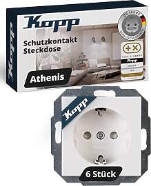 Kopp ATHENIS Schutzkontaktsteckdose in Rein-Weiß