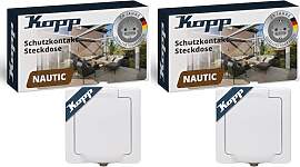 Kopp NAUTIC 1-fach Schutzkontakt-Steckdose mit