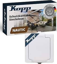 Kopp NAUTIC 1-fach Schutzkontakt-Steckdose mit