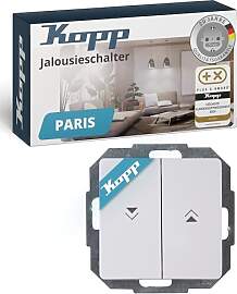 Kopp PARIS Jalousieschalter in Arktis-Weiß -
