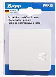 Kopp PARIS Schutzkontaktsteckdose mit Deckel -