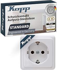 Kopp STANDARD 1fach Schutzkontakt-Steckdose in