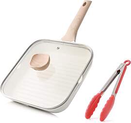Kordisen Grillpfanne Induktion 24 cm mit Deckel