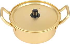 Korean Ramen Noodle Pot aus Gelbem Aluminium,