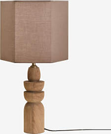 Koski Tischlampe Aus Mangoholz Mango-holz &