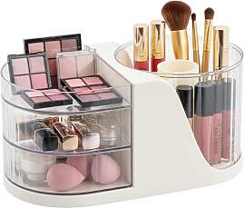 Kosmetik Organizer mit 360° Drehbarer Make-up