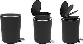 Kosmetikeimer BISCHOF "Piaso", schwarz,
