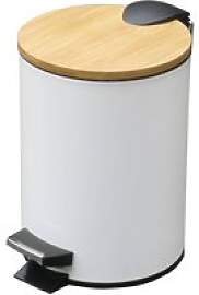 Kosmetikeimer weiß Metall ca. 3 l