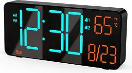 KOSUMOSU 6,7-Zoll Digitale Weckuhr für
