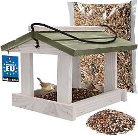 KOTARBAU® Vogelhaus zum Aufhängen - 21 x 23,5 cm 