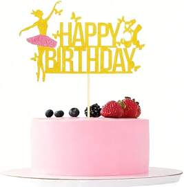 Kotkiddy Glitzer Ballett Happy Birthday Kuchen
