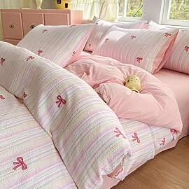 Koudi Rosa Bettwäsche 140x200 Mädchen Rosa mit