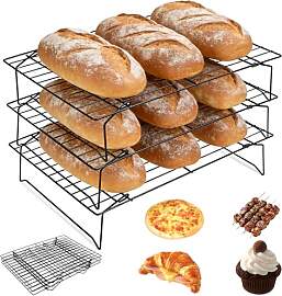 KOUHA Kuchengitter Abkühlgitter Set Etagere 3