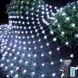 Kousee 192LEDs Solar Netzlichter Draußen, 2x3 m