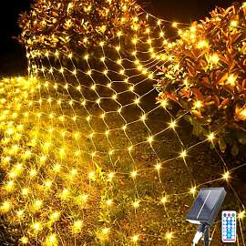 Kousee 192LEDs Solar-Netzlichter für den